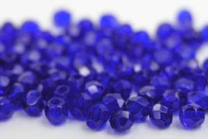 Feuerpolierte - 3mm, Cobalt (100 St.)