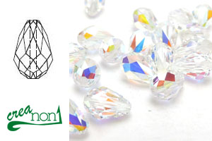 5500, 9x6mm, Crystal AB