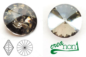 Preciosa Rivoli, 18 mm, Crystal Velvet