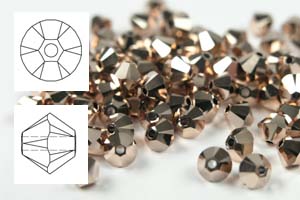 5328, 3mm, Crystal Rose Gold 2x (50 St.)