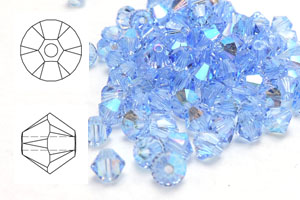 5328, 3mm, Sapphire, light Shimmer (50 St.)