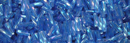 Stifte gedreht 2x6mm, 0261 Sapphire Blue TR (7g) (Delica 1250) (Bugle Twist Bead)