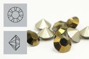 Chaton 1028, SS39 (8mm), Crystal Dorado