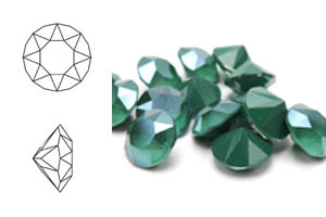 Chaton 1088, SS39 (8mm), Crystal Royal Green
