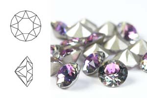 Chaton 1088, SS39 (8mm), Crystal Vitrail Light