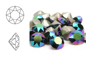 Chaton 1088, PP32 (4mm), Crystal Scarabaeus Green (25 Stück)