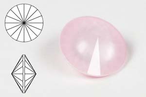 Rivoli 1122, 12mm, Crystal Powder Rose