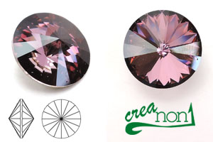 Rivoli 1122, 16mm, Crystal Antique Pink