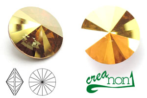 Rivoli 1122, 14mm, Crystal Metallic Sunshine