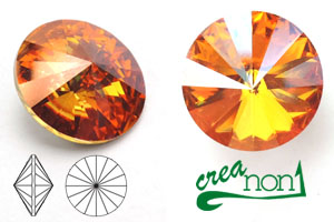 Rivoli 1122, 14mm, Crystal Summer Blush