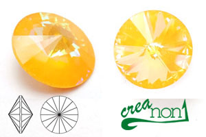 Rivoli 1122, 14mm, Crystal Ultra Citrine AB