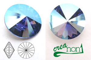 Rivoli 1122, 14mm, Sapphire Shimmer