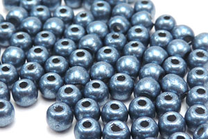 Rundperlen, 3 mm, Saturated Metallic Niagara (100 Stück)