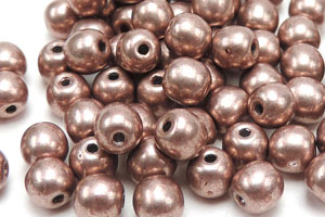 Rundperlen, 4 mm, Saturated Metallic Pale Dogwood (100 Stück)